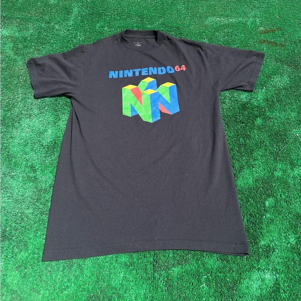 Nintendo 64 Black T-Shirt with Colorful Logo